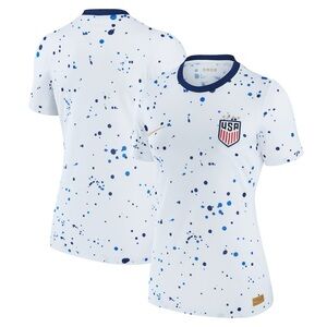 Nike Women's USA Soccer White and Blue Jersey